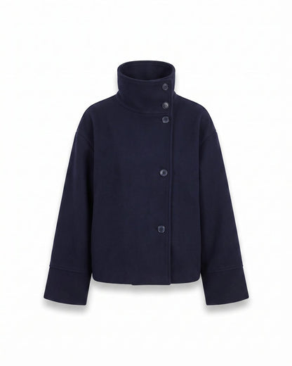 Trench Bleu Marine Femme Long packshot