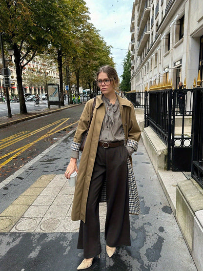 trench camel femme
