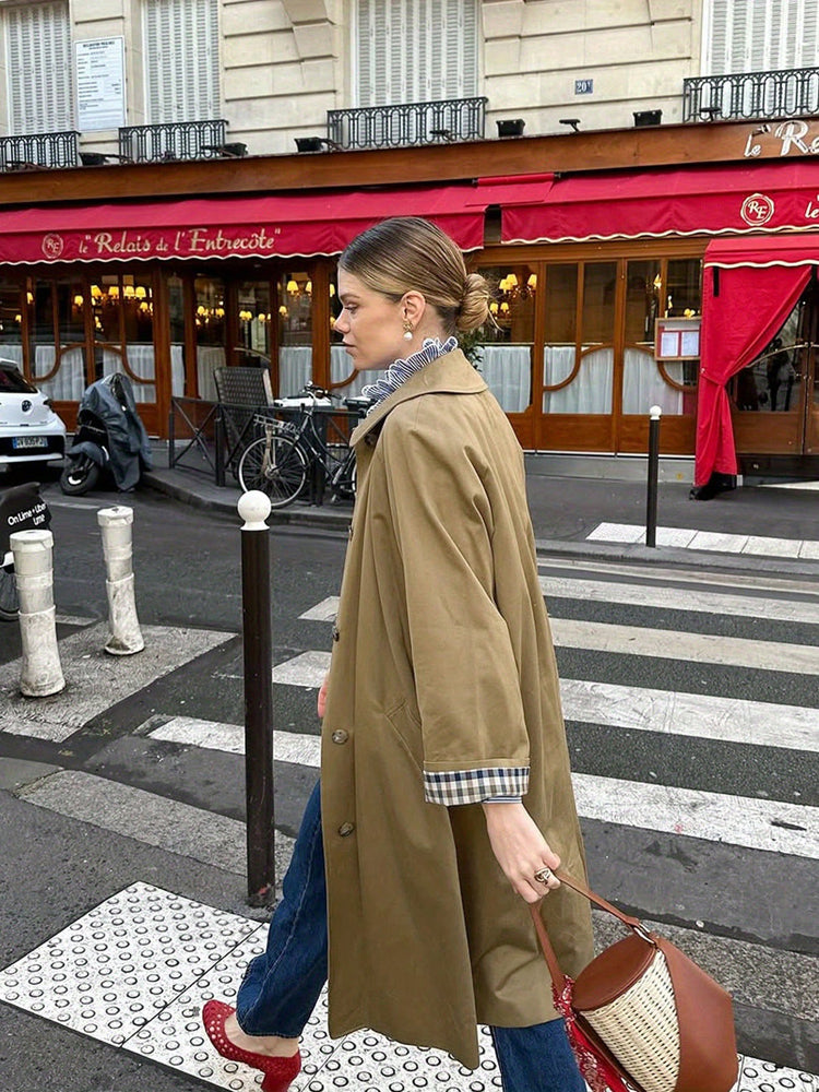 trench camel femme