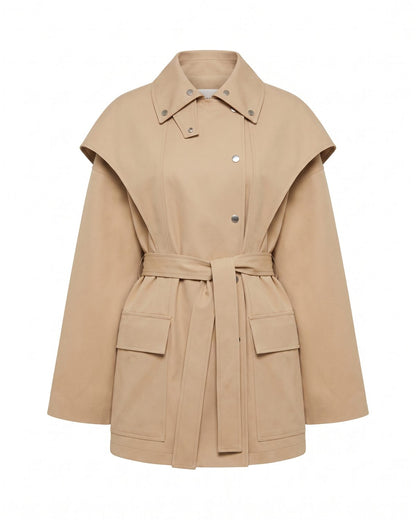 Trench Coat Mi Long Beige Femme packshot