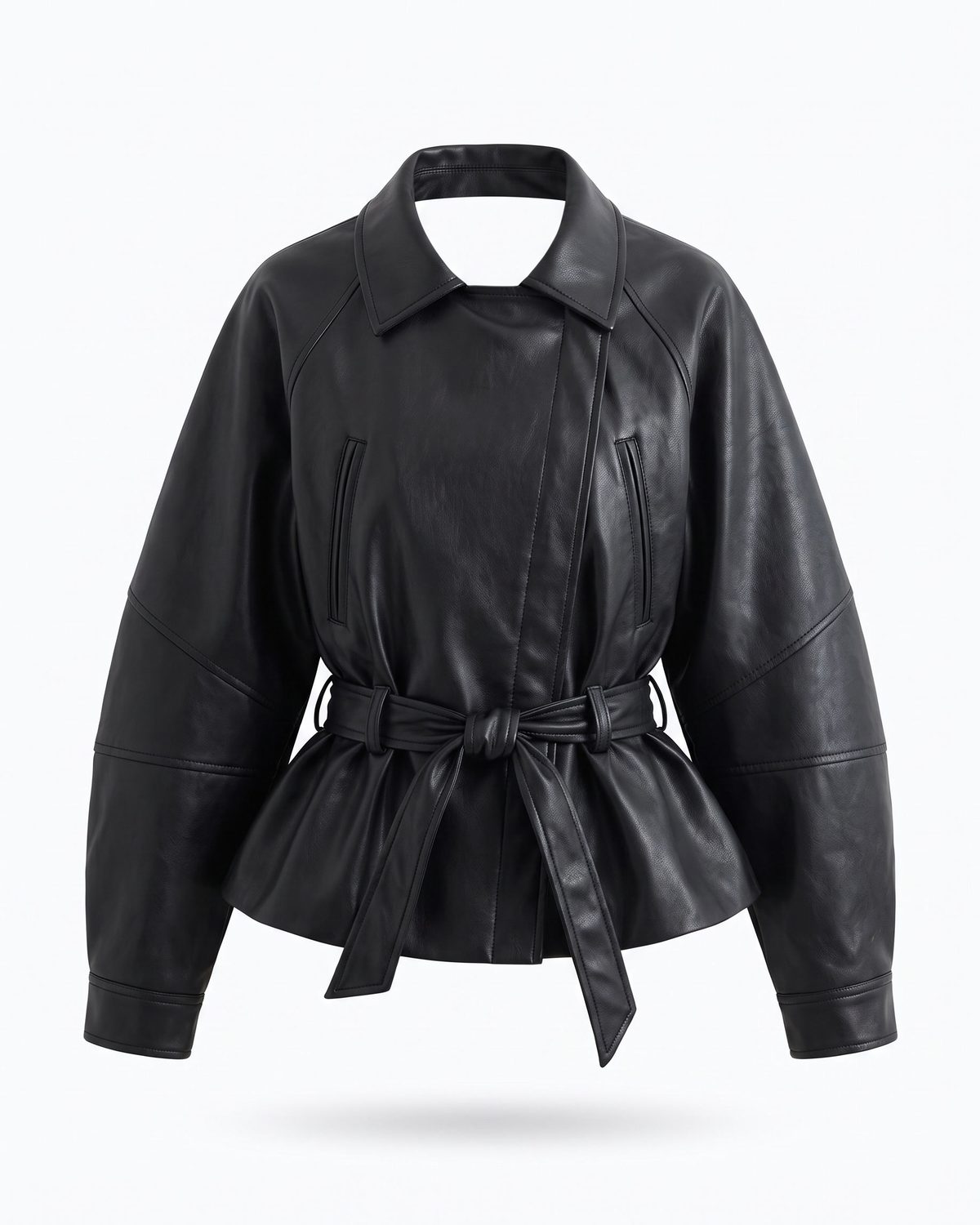 Trench Coat Simili Cuir Court Femme packshot