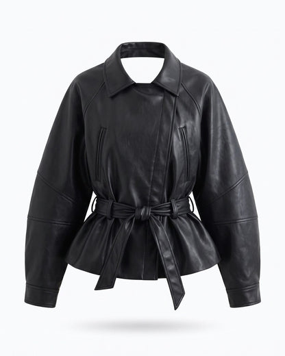 Trench Coat Simili Cuir Court Femme packshot