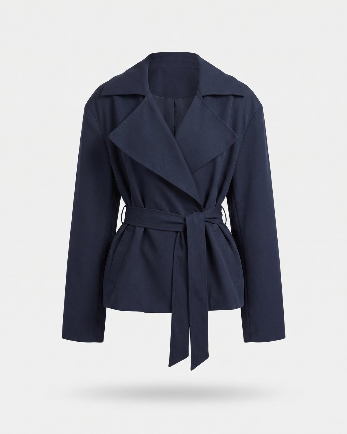 Trench court bleu marine femme — Packshot