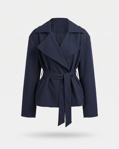 Trench court bleu marine femme — Packshot