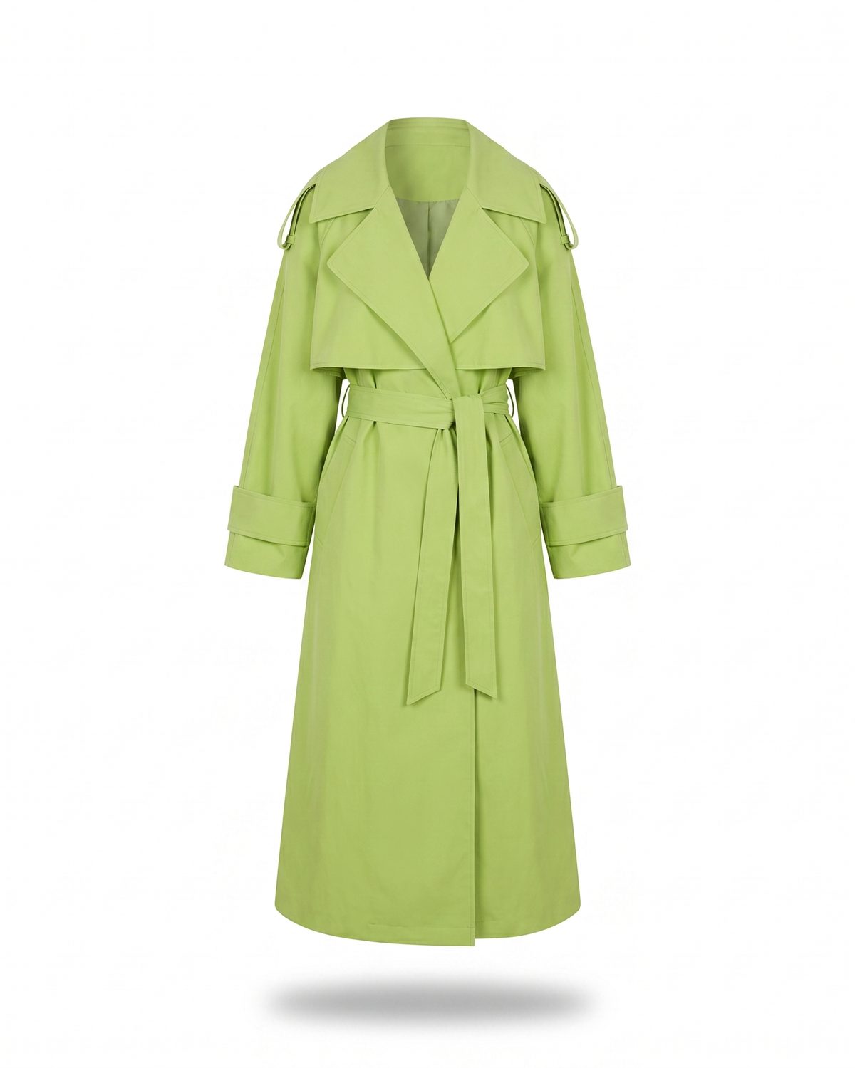 Trench Kaki Vert Foncé Femme packshot