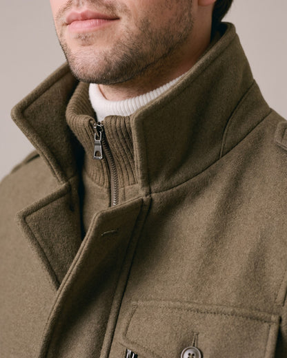 Trench kaki homme - détail matière