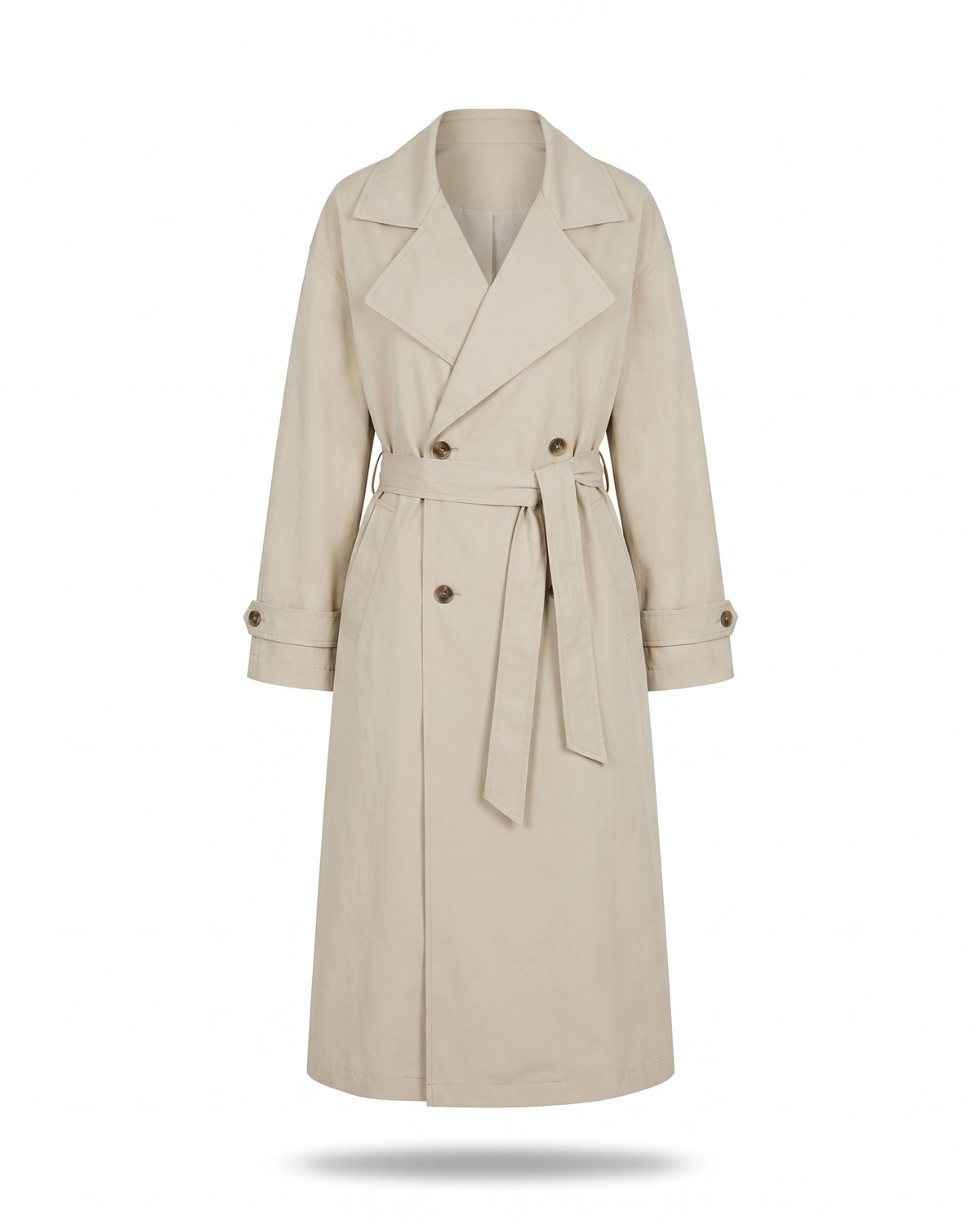 Trench long beige classique femme — Packshot