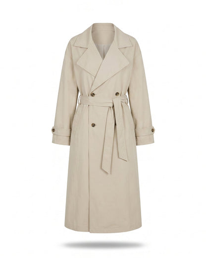 Trench long beige classique femme — Packshot