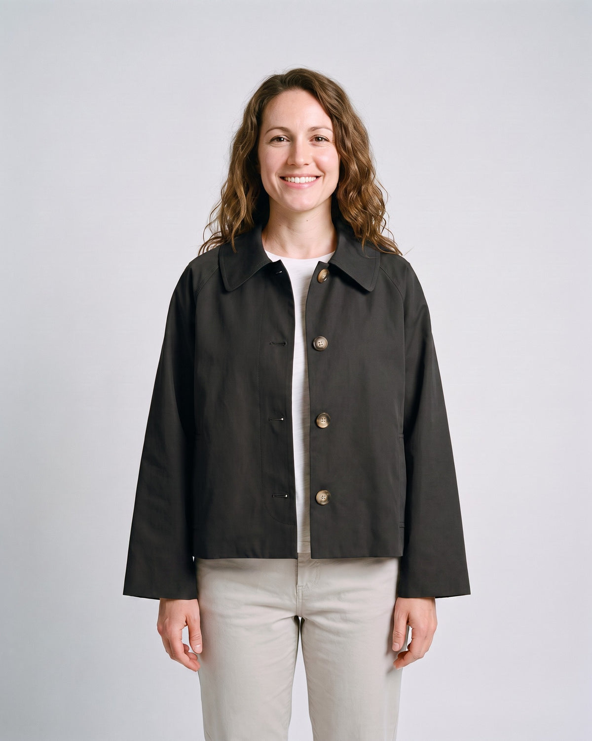 Veste Safari Femme Noir - face