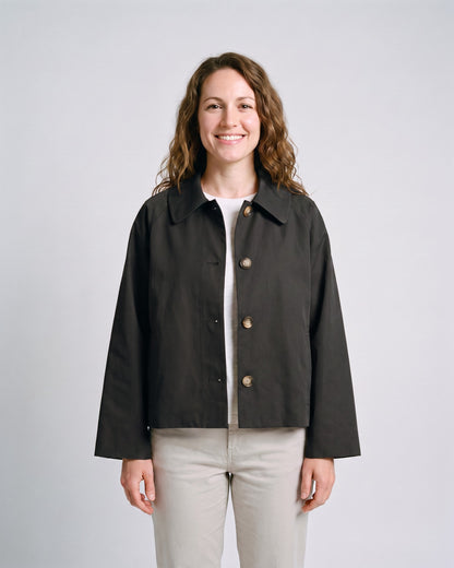 Veste Safari Femme Noir - face